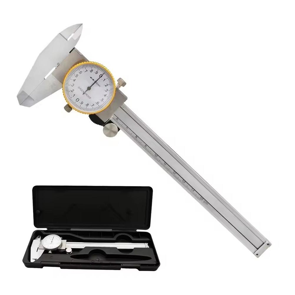 1pc 0-150mm Industry Stainless Steel Vernier Caliper Shock Proof For Dial Vernier Caliper Metric Measuring Tool For Home DIY