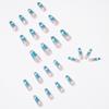 Sky blue clouds gradually change rhinestone wearing finished nail art fake nail nail patch nail patch removable