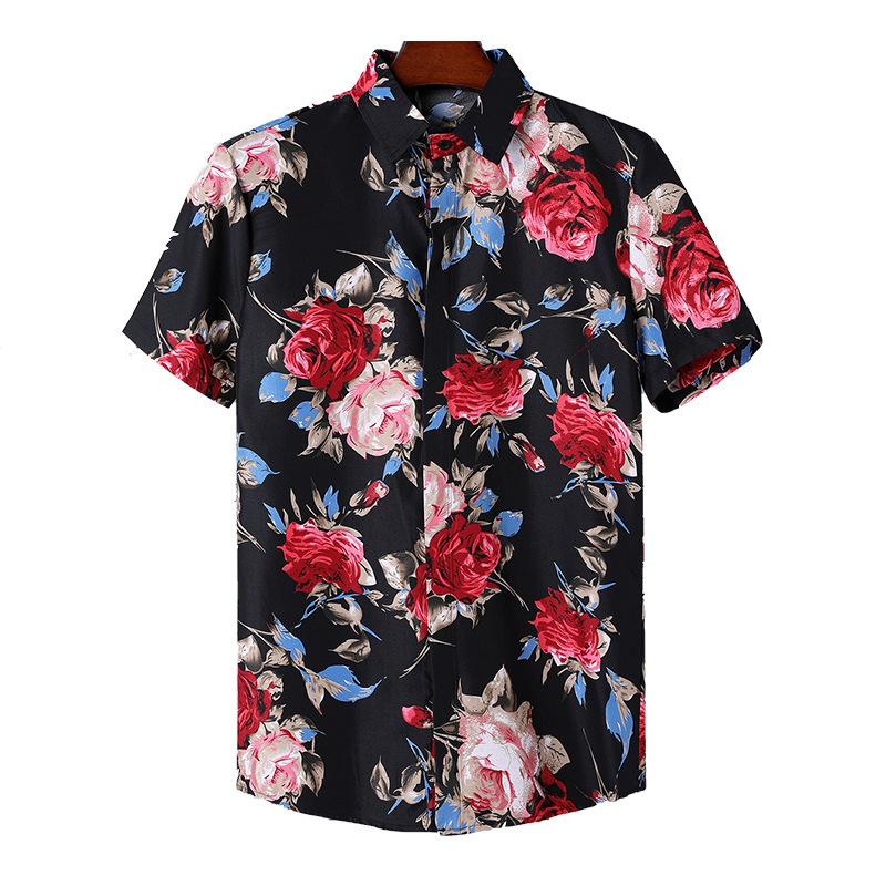 Hawaiian Men'S Short-Sleeved Beach Shirt 3D Printed Short-Sleeved Casual Shirt