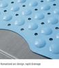 Eco-friendly PVC Anti-slip Bathtub and Shower Mat with Suction Cups