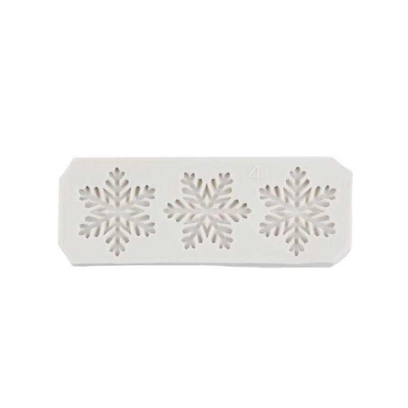 Christmas Snowflake Silicone Molds for Cake, Chocolate, DIY Baking & Decoration