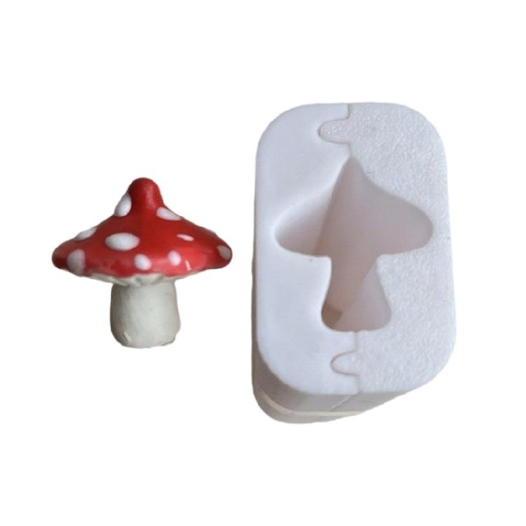 

Handmade Mushroom Bead Mold 3D Gypsum Resin Mold For Clay Earrings Pendant Crafting And DIY Accessories
