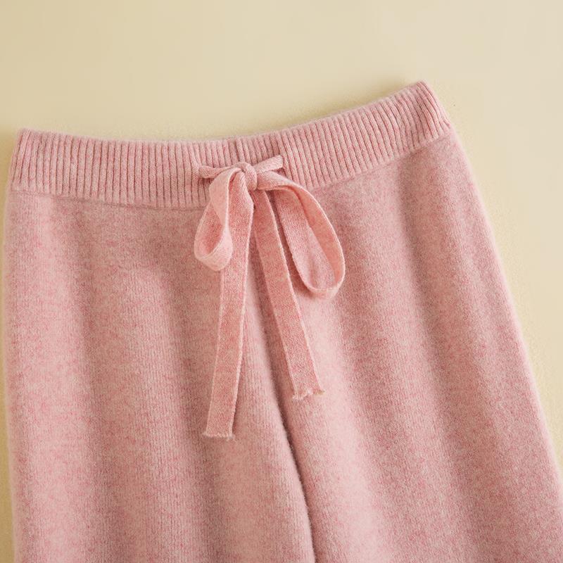 Women's High-Waist Wool Wide-Leg Pants - Autumn & Winter Drape Style