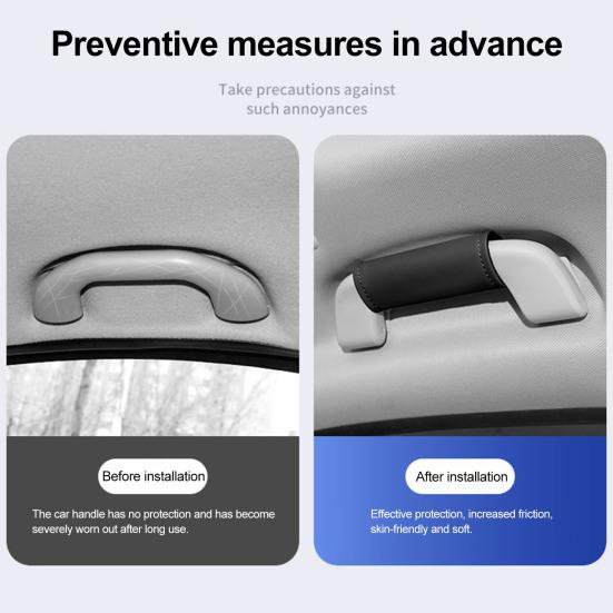 Handle Protective Cover for Car Roof Handles, Car Overhead Handle Covers, Universal Car Grab Handle Cover for Most Models Car Interior