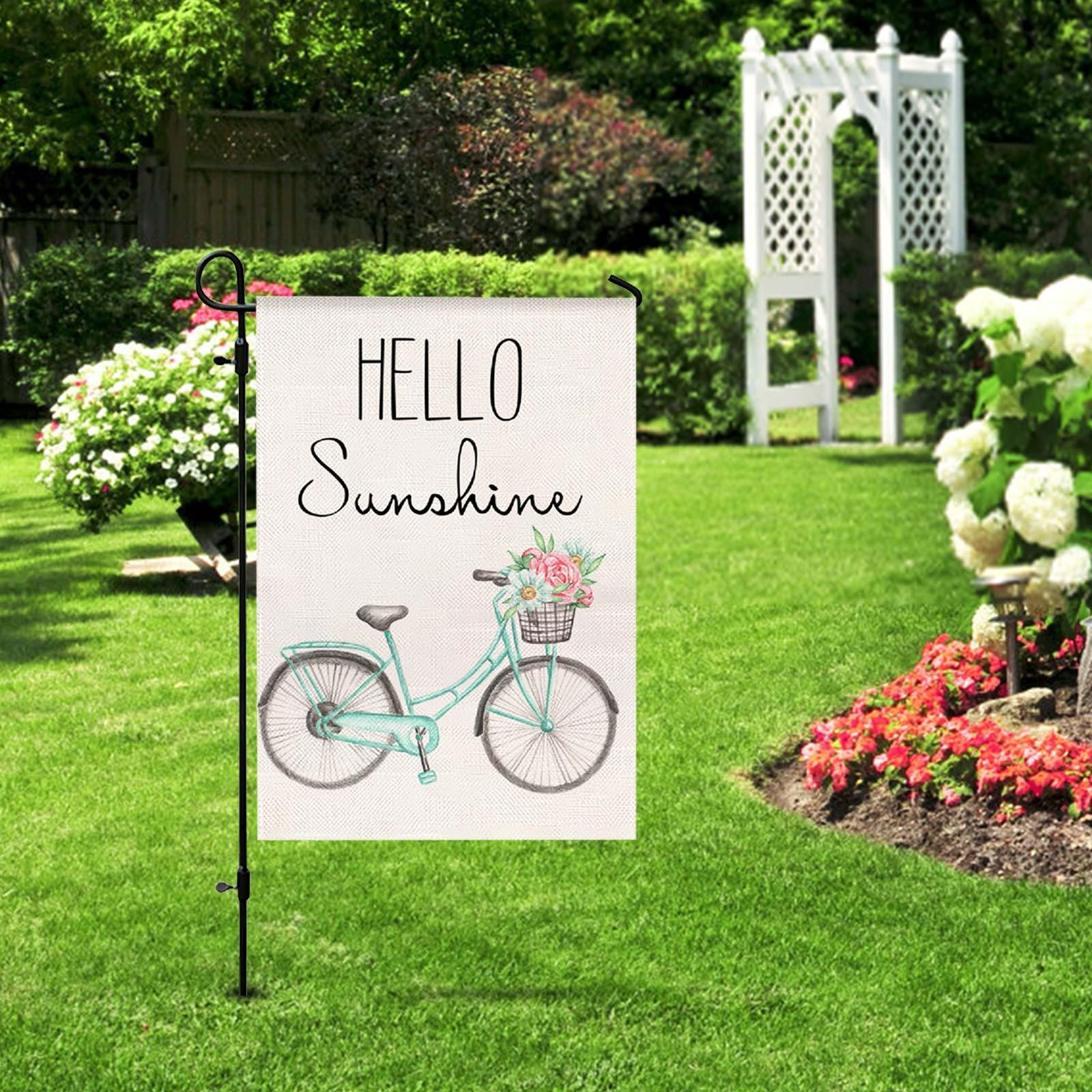 Garden Flags Easter Garden Flags 12 18 Inch, Happy Easter Garden Flags For Yard Outdoor Easter Decorations