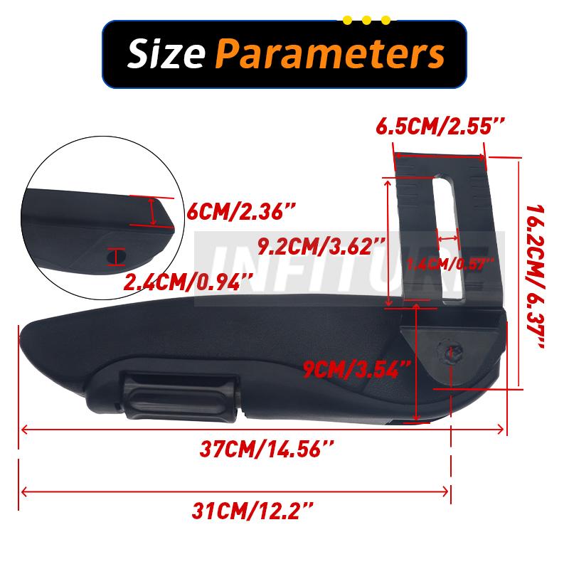 Car Universal Adjustable Left/Right Car Seat Armrest For Rv Van Motorhome Boat For Grammer Msg85 Msg95