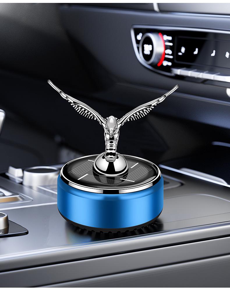 Solar-Powered Eagle Car Perfume Ornament: Slow Rotating Aromatherapy & Decoration