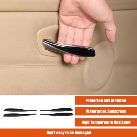 Glossy Black Interior Door Handle Trim Sticker For BMW 3-Serie E90 E91 E92 05-12