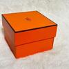 Used [Rare] HERMS Watch Case Genuine Box Wooden Orange Empty Box Watch Case