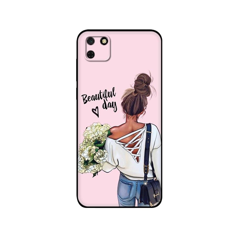For HONOR 9S Case 5.45" Soft Silicon Tpu Phone Cover On Huawei Honor 9S 9 S DUA-LX9 Back Funda Black Tpu Case