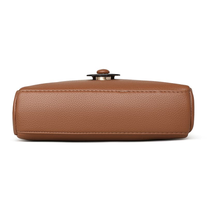 Niche cowhide texture mobile phone bag messenger bag