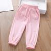 Children's Fashion Pants Girls' Summer Clothes Princess Baby Casual Cropped Pants Thin Design for Summer
