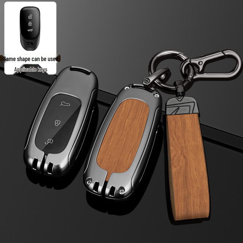 L9/L8/L7MAX Schlüsselhülle: Premium Metallschale, Ein-Schnallen-Schutz für Herren-Autoschlüssel