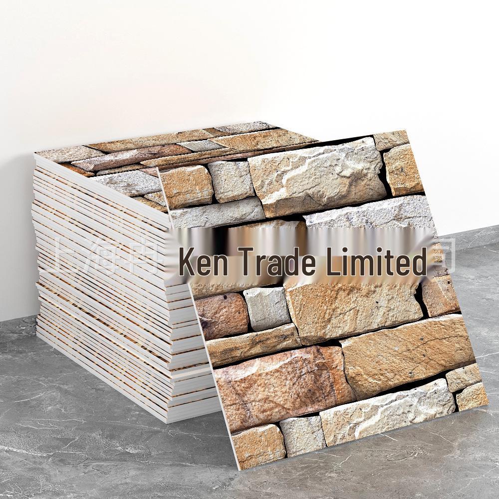 Fliesenimitat 3D Wandaufkleber: Selbstklebende Aluminium-Kunststoff-Paneele für Badezimmer- und Küchenrenovierung.