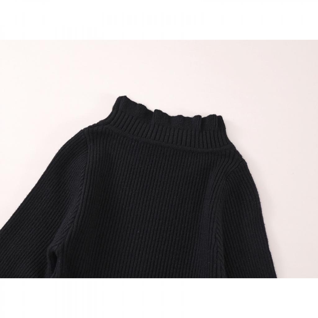 Girls Small Style Sleeveless Vest Skirt 2024 Autumn And Winter New Baby Black Light Luxury Hot Drilling Dress