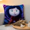 Cushion Cover  Linen  SkinFriendly Soft Decorative Case For Sofa Home Decor CCoraline Anime Pillow cover