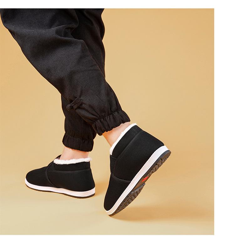 Herren Winter High-Top Samtgefüttert Rutschfest Baumwollschuhe