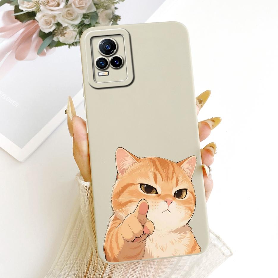 For Vivo V21 Case V2066 V2108 Cute Cat Panda Cartoon Cover Soft Silicone Case For Vivo V21e V2061 V 21 e VivoV21 VivoV21e Fundas