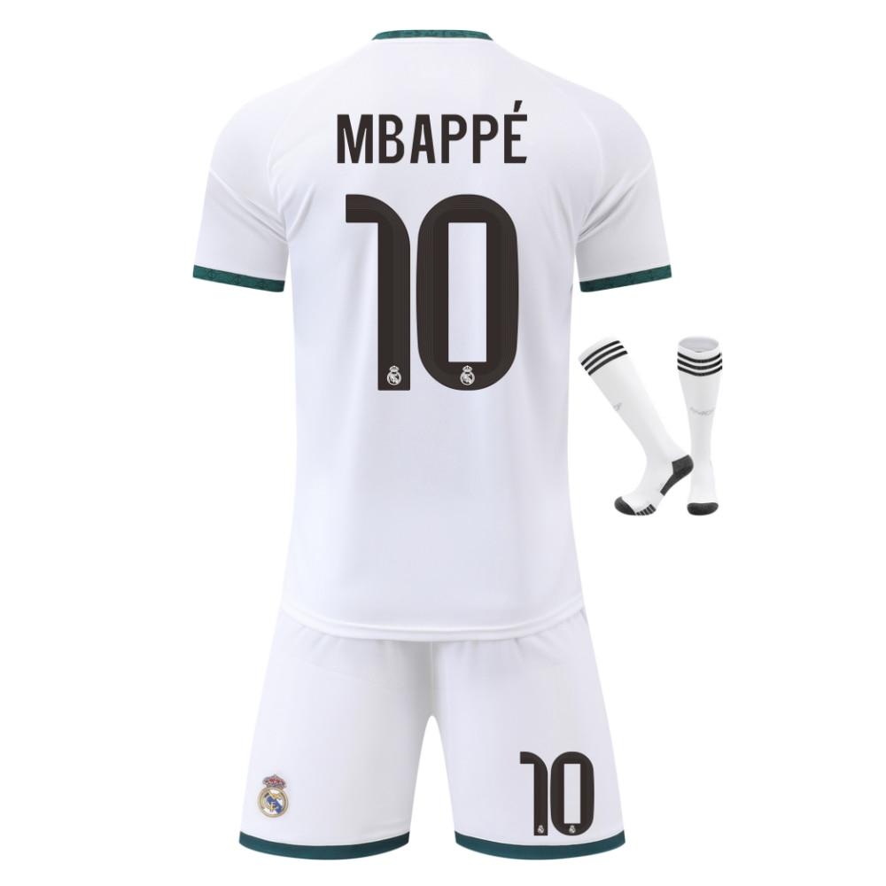 Real Madrid Mbappe Dětská fotbalová výbava Set YSHT Bílá