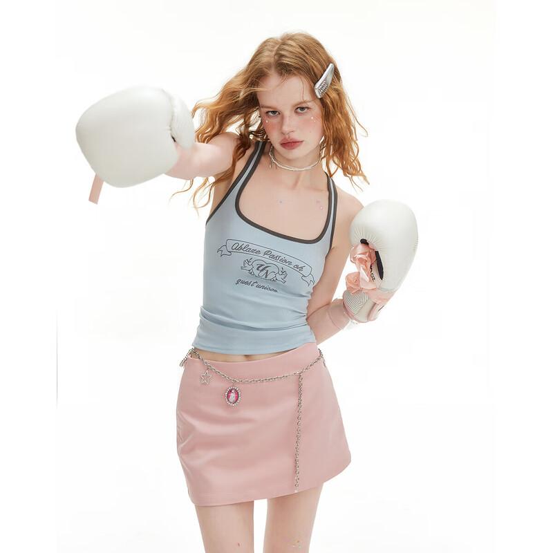 UNIFREE Halter Neck Sports Crop Top S