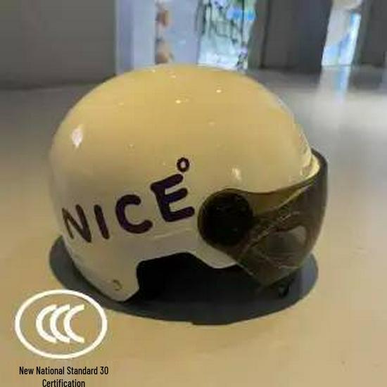 

Universal Electric Vehicle Helmet with Summer Sun Protection – Cartoon Design for Men & Women, All-Season Safety Half Helmet Painted with Clear Visor