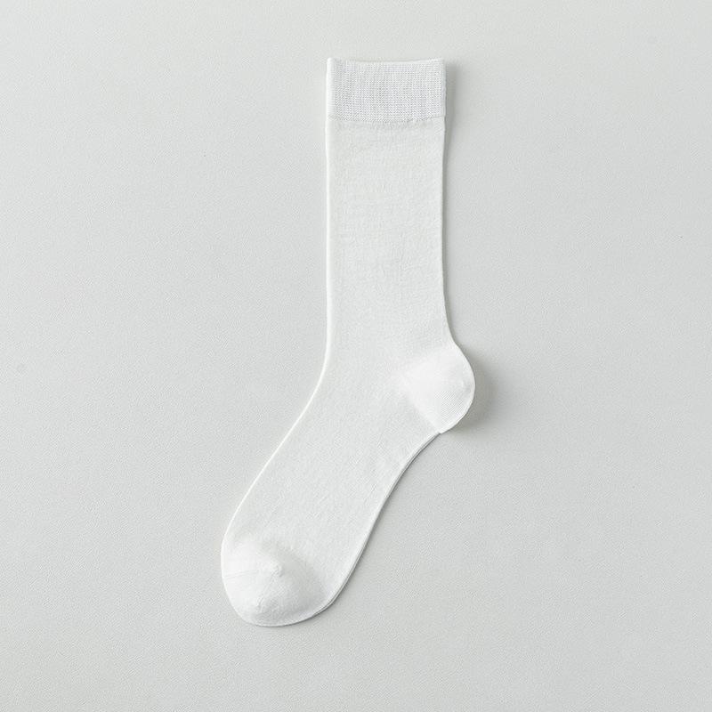 Men's Spring and Summer Thin Style Breathable Antibacterial Deodorant Long Socks