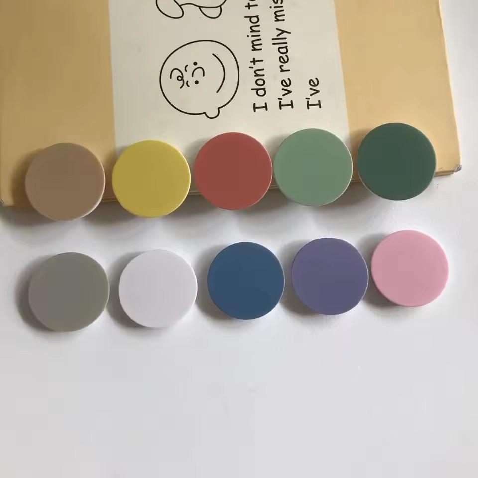 Finger Ring Holder Stand for iPhone 15 Samsung Support Telephone Mobilephones Grip Tok Folding Solid Color Pocket Socket Bracket