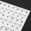 Pianonyckelklistermärke Elektronisk orgel Tangenter Genomskinlig Notation Klistermärke Dekoration