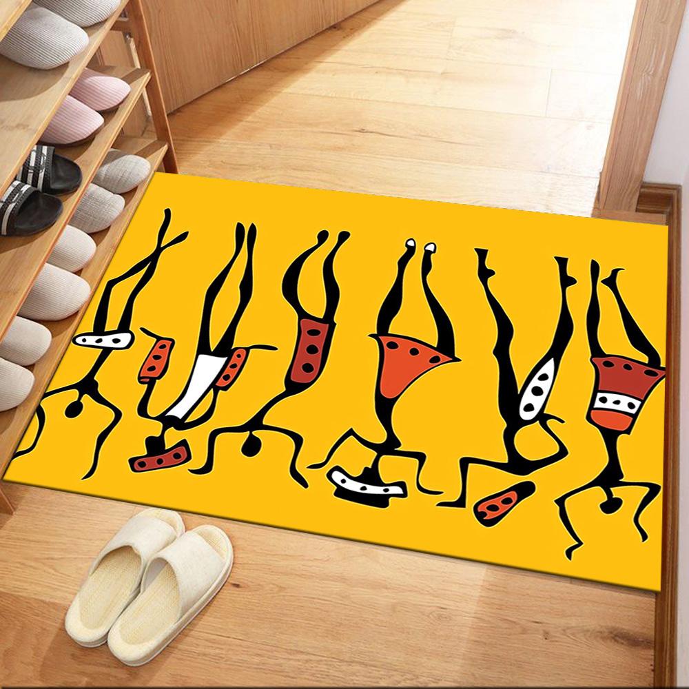 African Dance Celebration Floor Mats for Living Room, Bedroom and Room Decoration Are Suitable for Gifts.