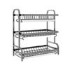 Nordic Foldable 3-Tier Carbon Steel Kitchen Dish Drying Rack