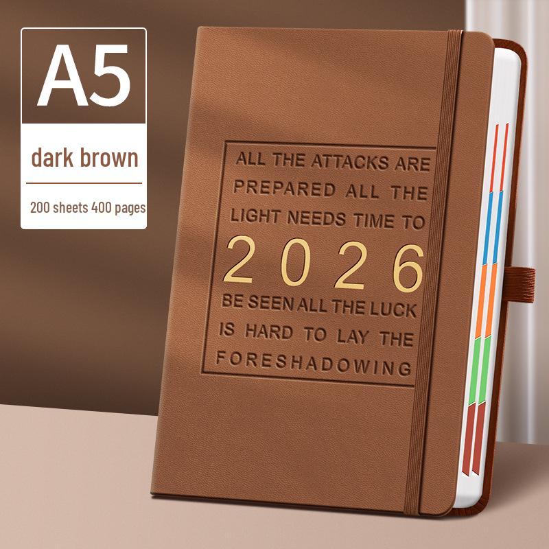 2026 A5 Premium Classification Notebook & Planner: Thickened Business Meeting Record Book