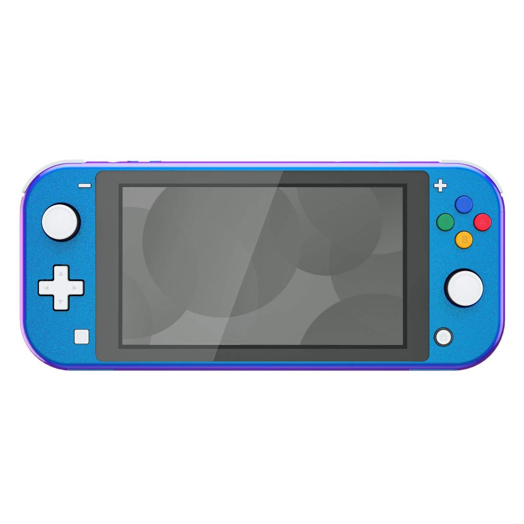 EXtremeRate Carcaça Shell de Cor Pura DIY Compatível para Controle Nintendo Switch Switch Lite Kit de Reparo com Capa Personalizada para Switch Lite Azul