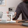 3in1 Wireless Charger for Smartphone, Smartwatch, and Headphones with MagSafe - White