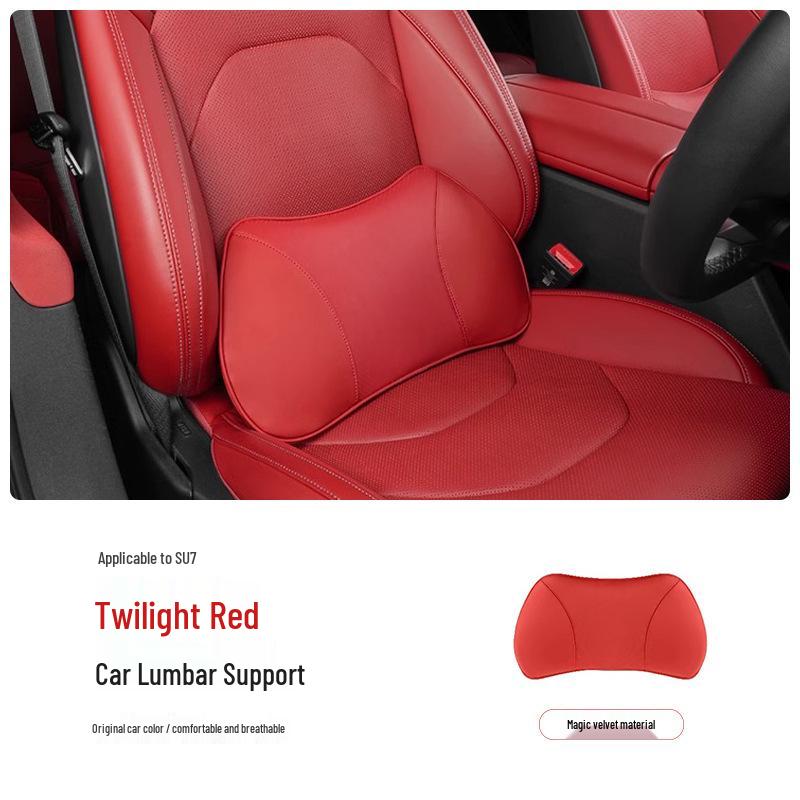 Xiaomi SU7/Ultra/YU7 Magnetyczny Zagłówek Podparcie Szyi i Lędźwi Skórzana Poduszka