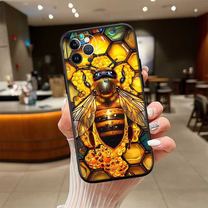 UP7 Art Bees Cartoon New High-End Shell Phone Case for Redmi Note 10 11 12 Pro Max 10S 10C 10T 11A 11S 12S 12C