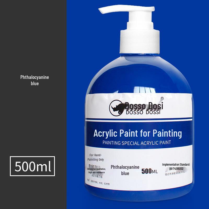 500ml Large Acrylic Paint Bottle for Wall, Hand, Shoe, and Clothes Painting - DIY Graffiti with Duckbill Rod. 500ml Acrylic Paint