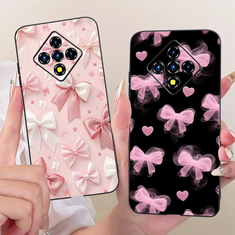 For Infinix Zero 8 8i X687 X687B Cute Flower Butterfly Cat Painted Case For Infinix Zero8 Zero8i Black Silicone Soft Phone Cases