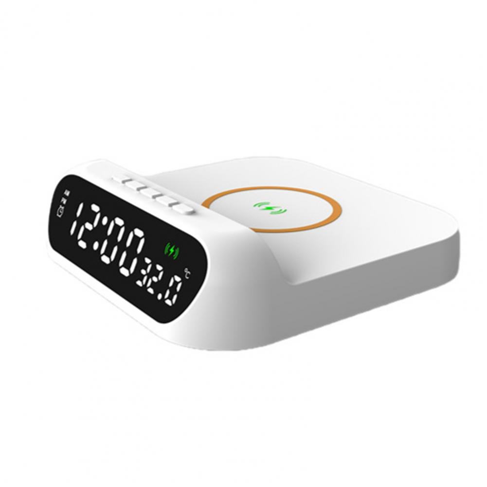 Wireless Charging Station Versatile 3-in-1 Wireless Charger Fast 15w Charging Digital Alarm Clock Temperature for Devices