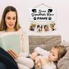 Dog Grandparents Gifts Picture Frame Photo Hanging Display, Dog Grandma Grandpa Lovers Owner Gifts, Some Grandkids Have Paws Picture Board Photo