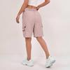 Women's Sports Shorts Casual Loose Solid Color High Waisted Pocket Shorts