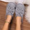 New cotton slippers autumn and winter couple bow cotton mop home indoor warm home cotton slippers men and women
