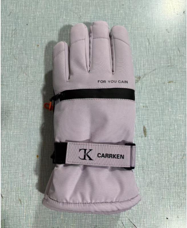 Unisex Polar Astarlı Kayak Eldivenleri: Erkek & Kadın Kayak Eldivenleri, Kadın Öğrenci Kayak Eldivenleri, Dış Mekan Elektrikli Bisiklet Eldivenleri, Erkek Kışlık Parmaksız Eldivenler