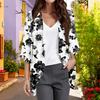 Ladies Fashion Loose Casual Print Beach Holiday   Sleeve Chiffon Cardigan