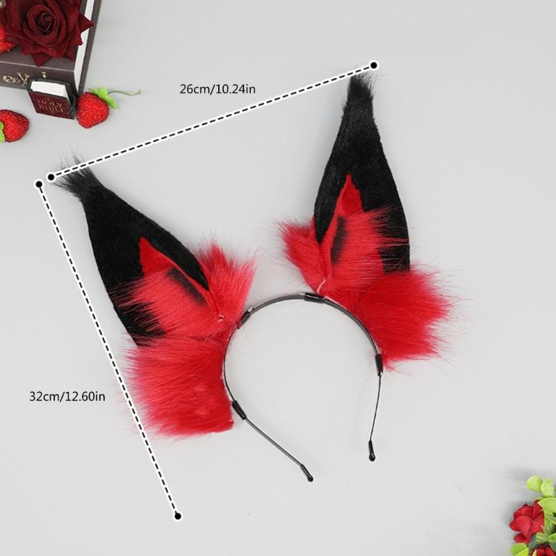 Punk Animal Ear Headband Halloween Maid Hairhoop Role Playing Props Hairdband Costume Accessories Anime Expo Headpiece