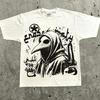 Graphic Tshirt Men Women Vintage Top Hip Hop Streetwear Oversized Tshirt Short Sleeve Casual Clothing Summer Fashion YK Tee