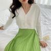 Frauen V-ausschnitt Gestrickte Strickjacken Pullover Weibliche Casual Alle-spiel Kurze Strickjacken Koreanischen Stil Pullover