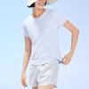 Anta Running Series Solid Color Logo Round Neck Pullover Short Sleeve T-Shirt Women Tops Light-Purple 162325113-2