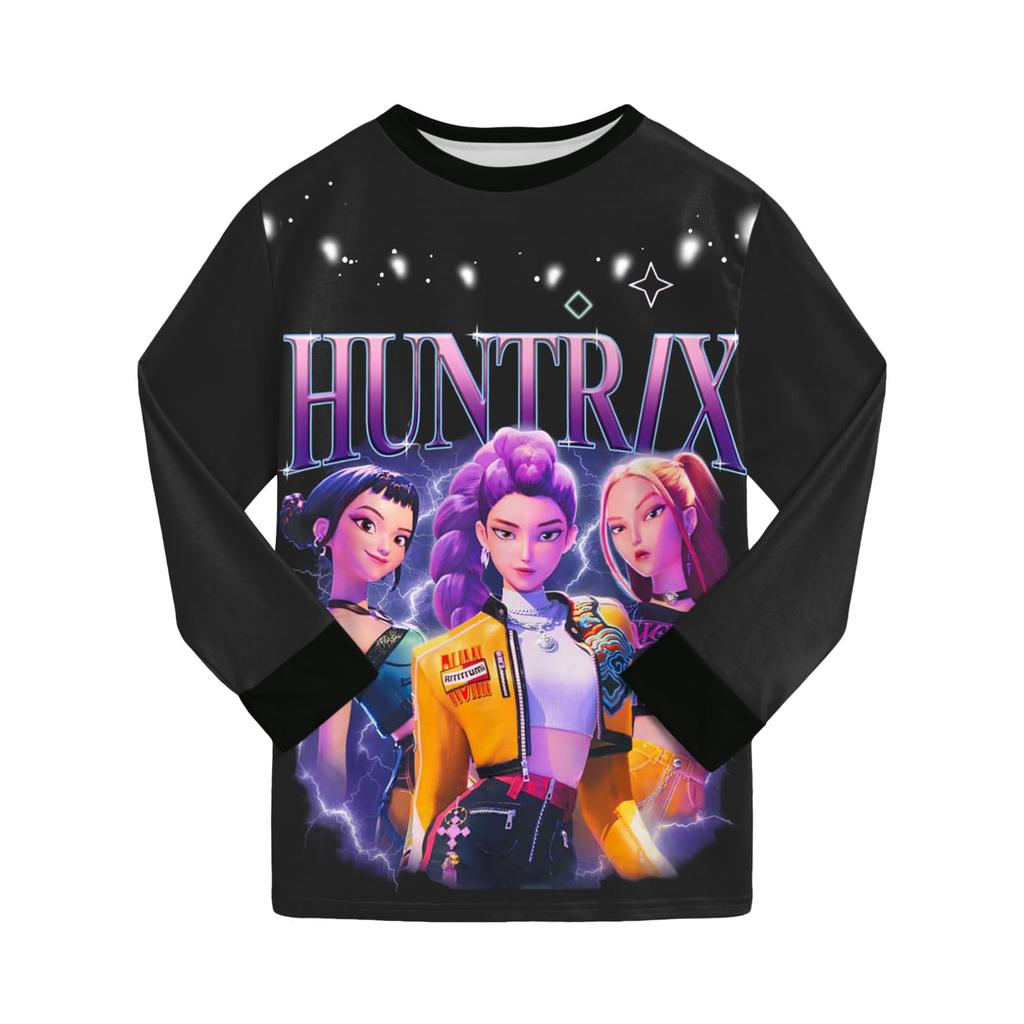 Children's Fashion Suit Skirt Round Neck Long Sleeve Top Pants