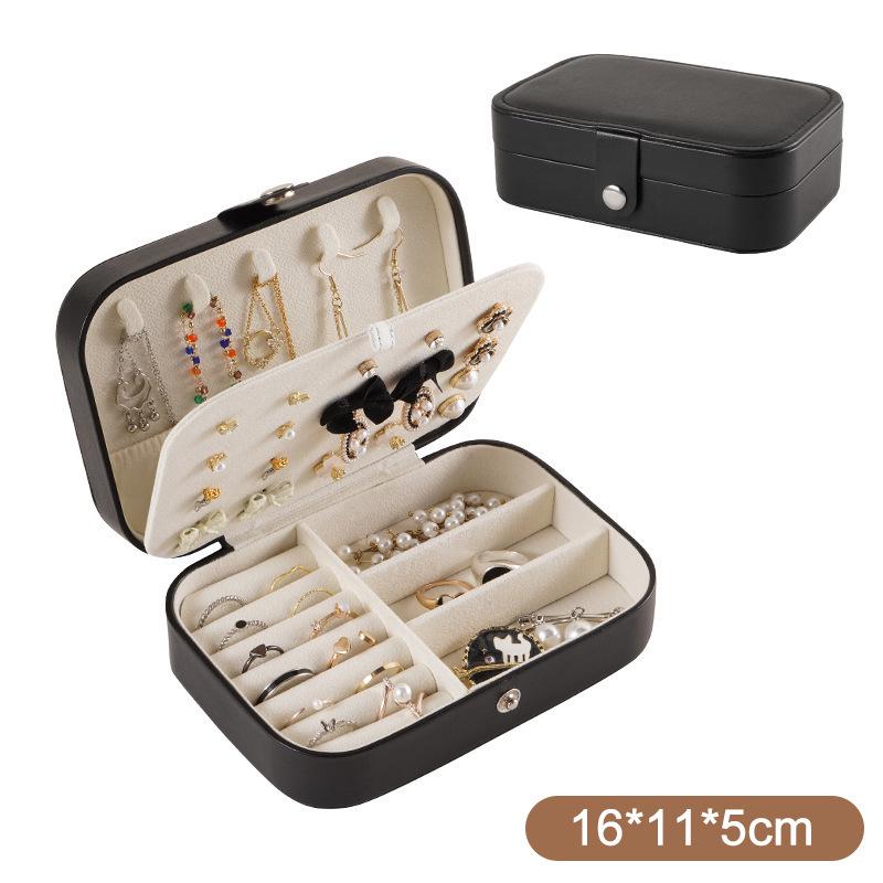 Exquisite Portable Jewelry Storage Box for Earrings, Rings & Necklaces