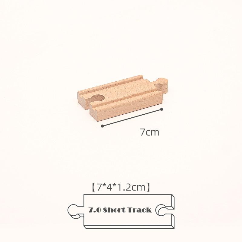 New Kinds Wooden Track Parts Beech Wooden Railway Train Track Toys Accessories Fit All Brands Wood Tracks Toys for Kids Gifts